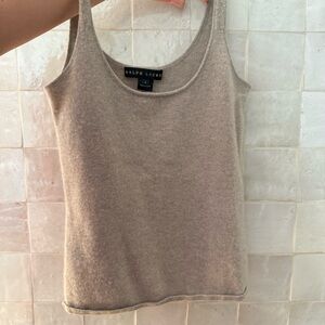 Ralph Lauren 100% CashmereTank Top